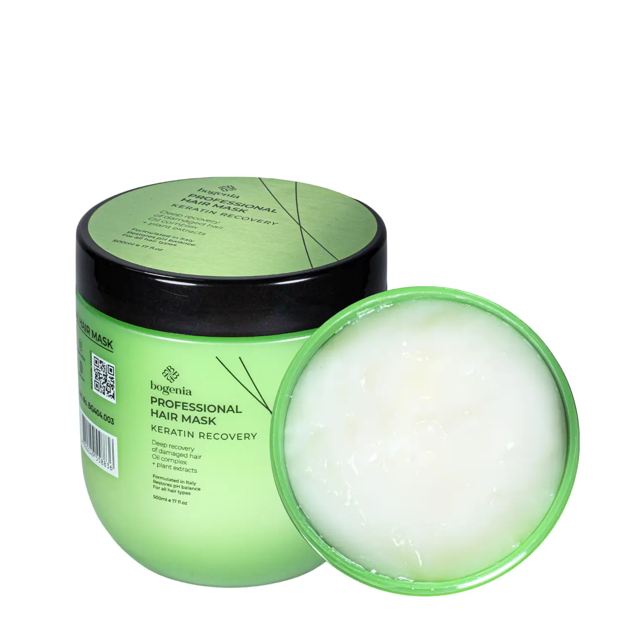 Bogenia Hair Mask Keratin Recovery BG404 2 Маска для волосся "Кератинове Відновлення" Bogenia BG404 - Зображення 2