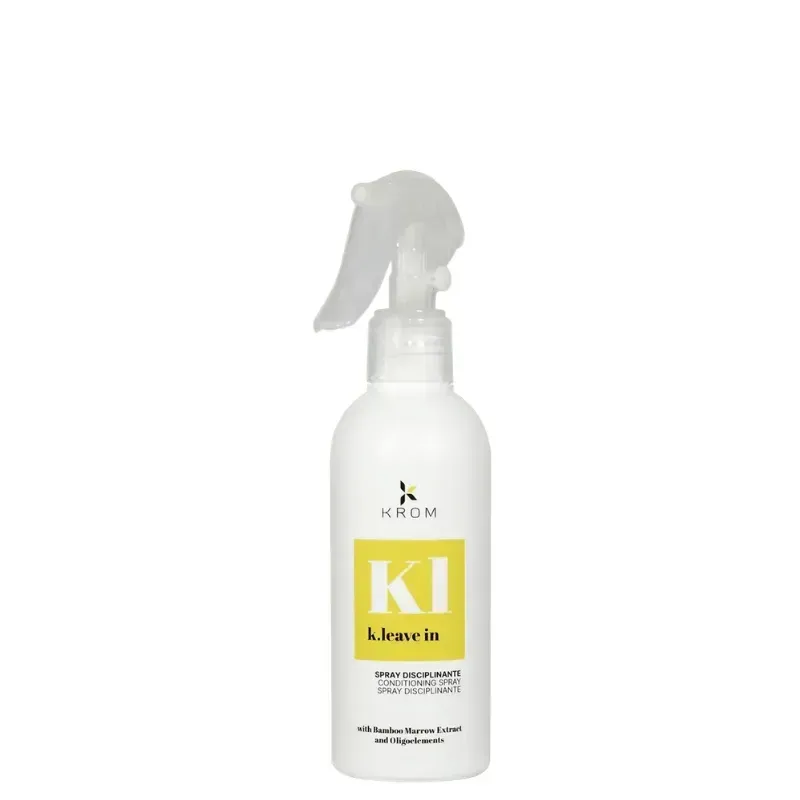 KROM BOOSTER K-Leave In Спрей-кондиционер Krom Booster дисциплинирующий с экстрактом бамбука и олигоэлементами 200 мл. — изображение 1