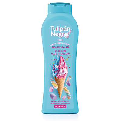 Гель для душа Зефирный единорог Гель для душу "Зефірний єдиноріг Tulipan Negro Intense Bath And Shower Gel - Зображення 1