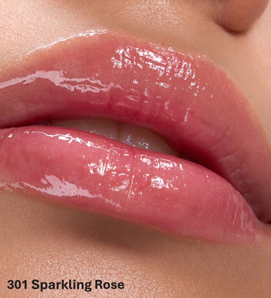 301 Sparkling Rose к Масло-блеск для губ OIL SHOT volume & relax Luxvisage — изображение 5