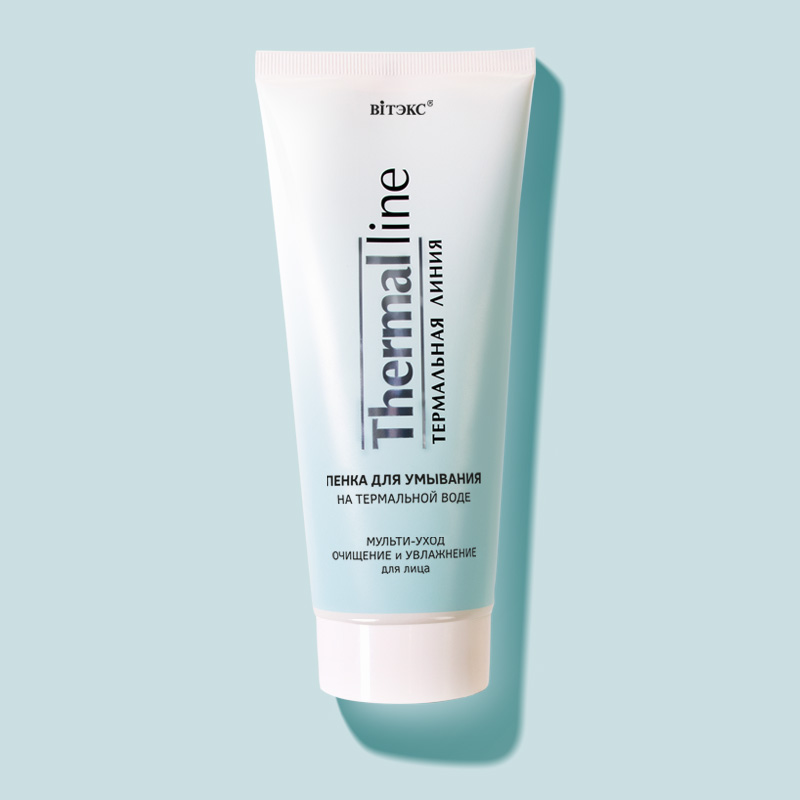 Термальная линия ПЕНКА ДЛЯ УМЫВАНИЯ на термальной воде ПЕНКА ДЛЯ УМЫВАНИЯ на термальной воде МУЛЬТИ-УХОД ОЧИЩЕНИЕ и УВЛАЖНЕНИЕ Термальная линия, ВИТЕКС — изображение 1