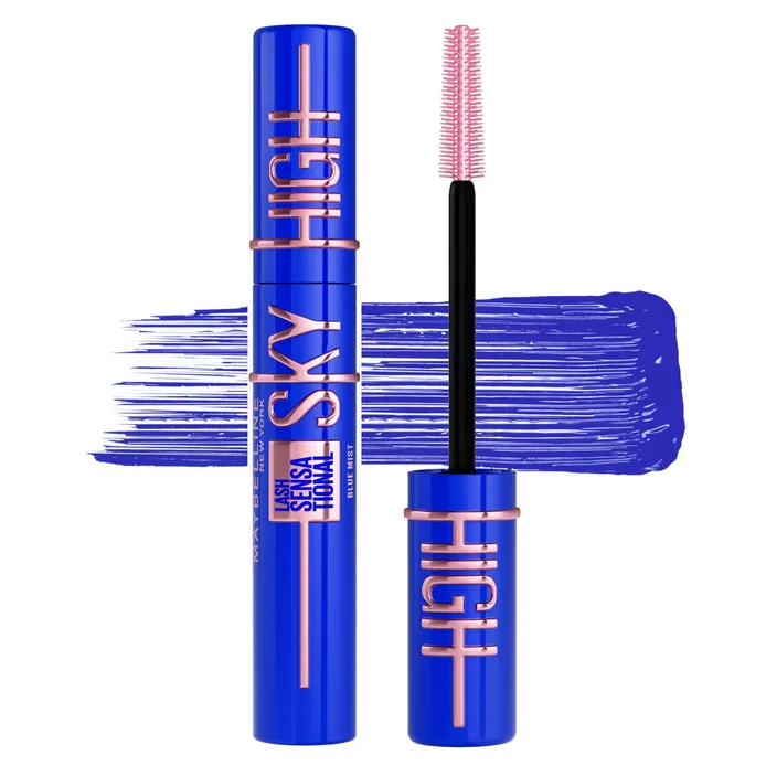 LASH SENSATIONAL SKY HIGH ВІЙ BLUE MISTс2 Туш для безмежного подовження та об'єму вій Maybelline New York Lash Sensational Sky High Blue Mist - Зображення 2