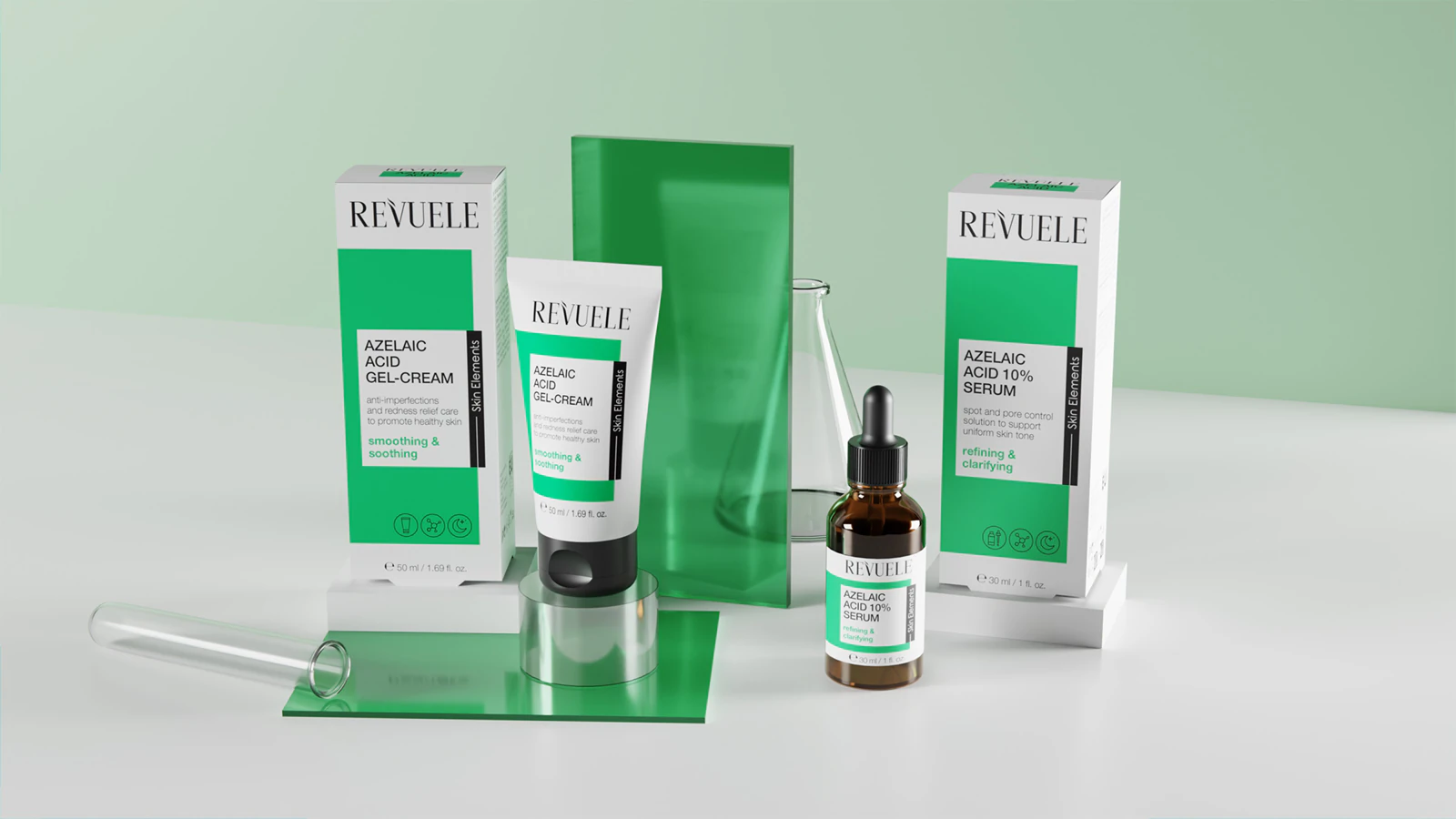 Azelaic Acid Gel-Cream 2 Сироватка для обличчя з азелоїновою кислотою Revuele Skin Elements Azelaic Acid - Зображення 2