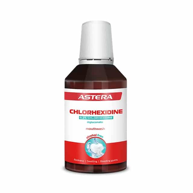 Ополаскиватель. Астера Ополаскиватель для полости рта с хлоргексидином Astera Chlorhexidine 0.2% Digluconate Mouthwash — изображение 1