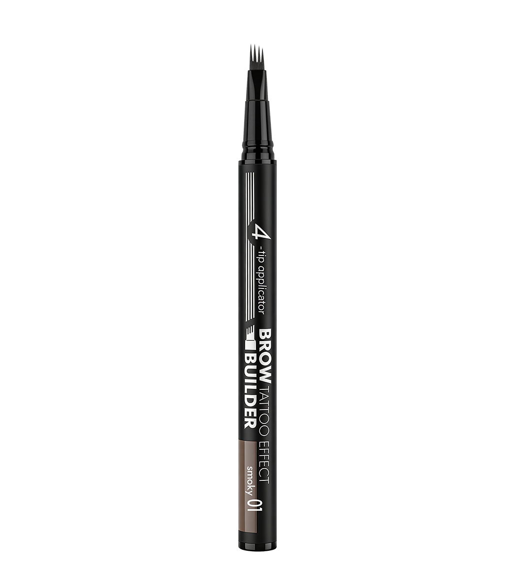 01 smoky Маркер для бровей с эффектом микроблейдинга BROW BUILDER TATTOO EFFECT LUXVISAGE — изображение 1