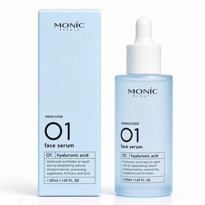 Skin Code 01 Hyaluronic Acid Face Serum Сыворотка для лица Monic Beauty #Skin Code 01 Hyaluronic Acid — изображение 1