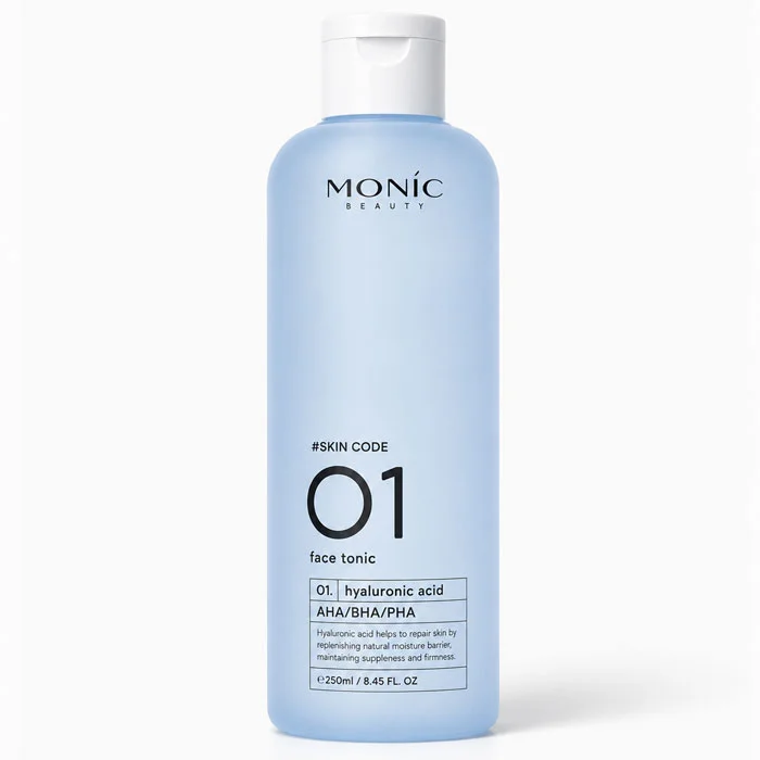 Skin Code 01 Hyaluronic Acid Тоник для лица Monic Beauty #Skin Code 01 Гиалуроновая кислота AHA/BHA/PHA, 250 мл — изображение 1