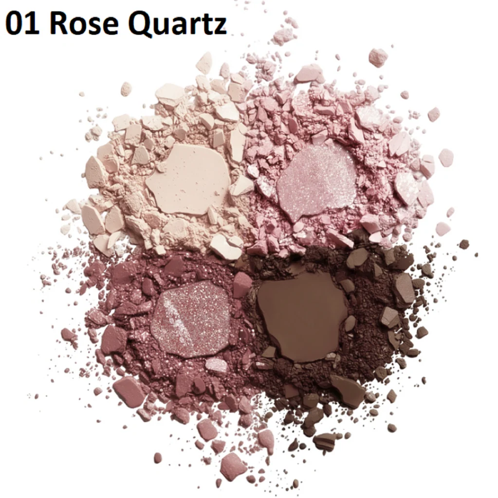 Y.O.U. Really Brilly 01 Roze Quartz 3 Палетка тіней для повік Relouis Y.O.U. Really Brilly 01 – Roze Quartz - Зображення 3