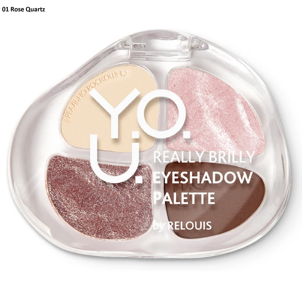 Y.O.U. Really Brilly 01 Roze Quartz Палетка тіней для повік Relouis Y.O.U. Really Brilly 01 – Roze Quartz - Зображення 1