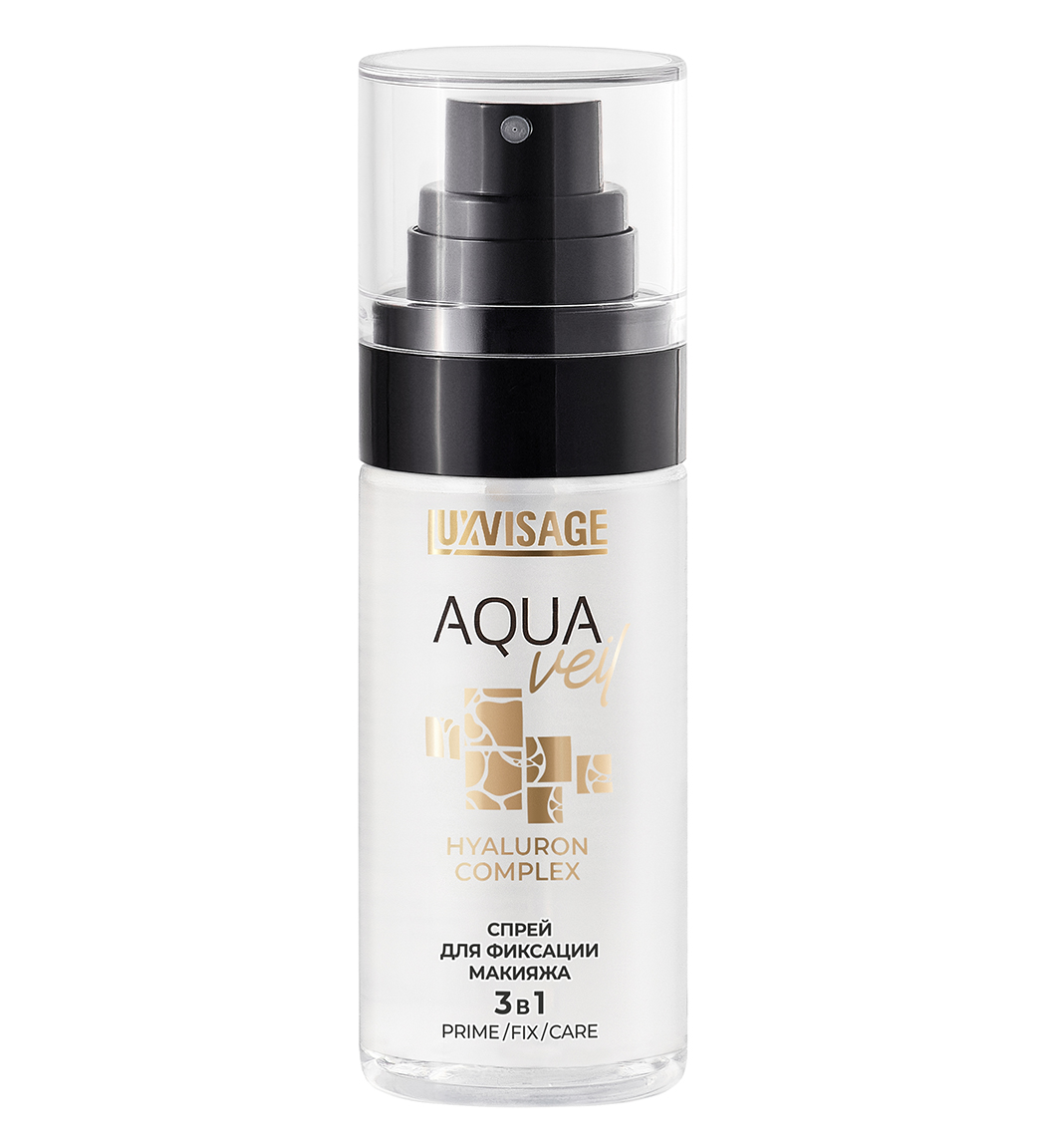 LUXVISAGE AQUA veil HYALURON COMPLEX 3 в 1 PRIME FIX CARE Спрей для фіксації макіяжу LUXVISAGE AQUA veil HYALURON COMPLEX 3 в 1 PRIME FIX CARE - Зображення 1