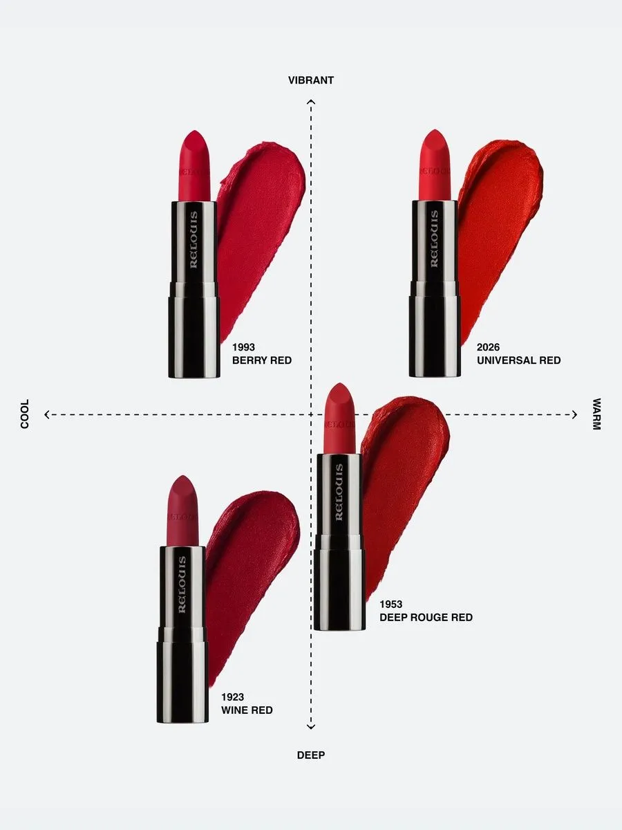RED LIMIT 2 Помада губна червона матова Relouis RED LIMIT - Зображення 5