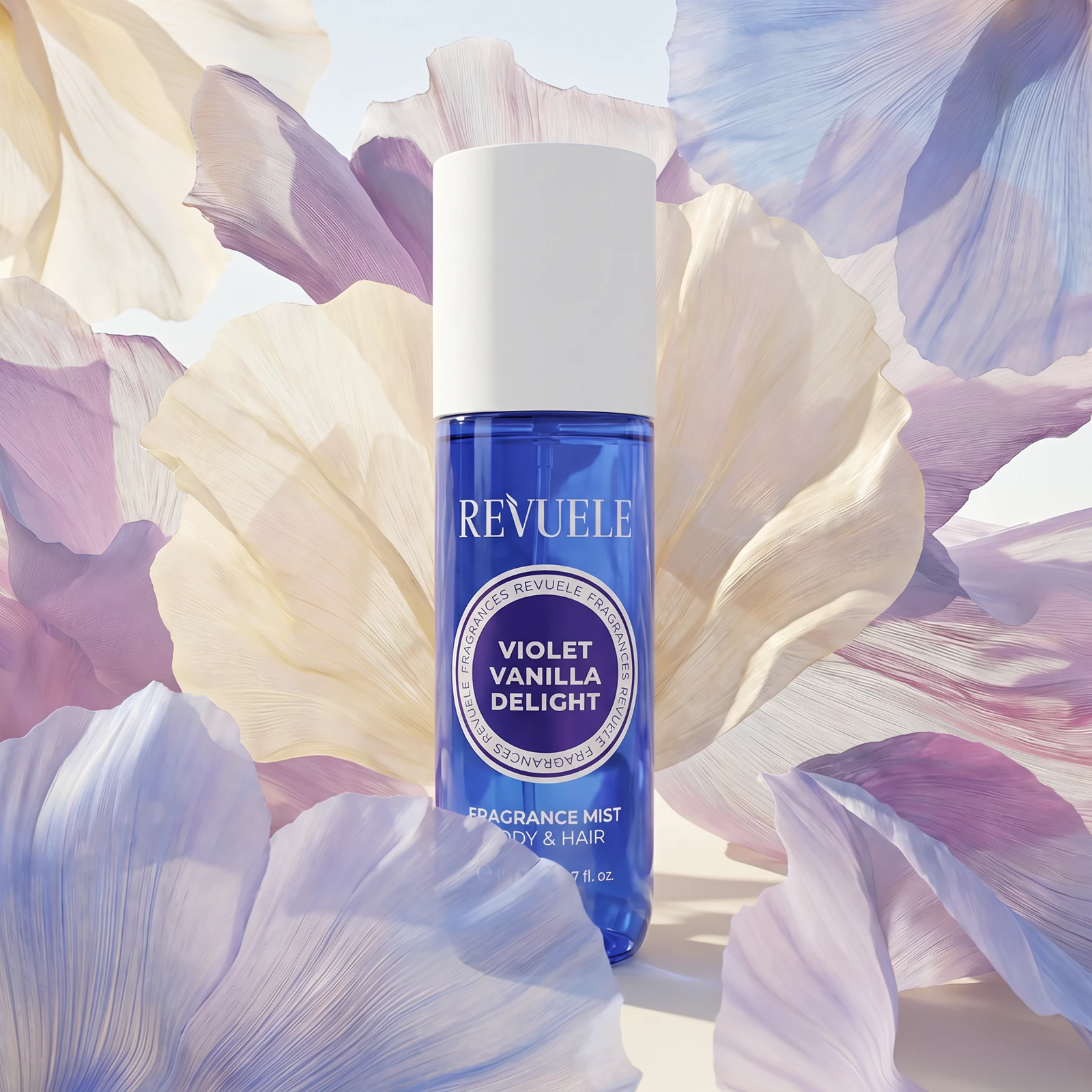 Violet Vanilla Delight Fragrance Mist 2 Мист для тела и волос парфюмированный Revuele VIOLET VANILLA DELIGHT 150 мл — изображение 3
